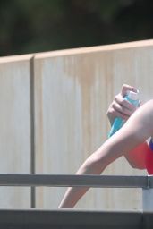 Hailee Steinfeld in a Swimsuit - Filming Transformers prequel "Bumblebee" in LA 07/28/2017