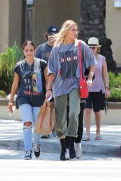 Hailey Baldwin - Leaves Church Event in "Antichrist Superstar" T-Shirt - Los Angeles 08/05/2017