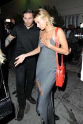 Hailey Baldwin Night Out Style - Leaving Delilah