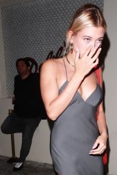 Hailey Baldwin Night Out Style - Leaving Delilah