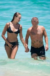 Hanna Ivanova in Bikini - Cools Down in the Ocean From the Miami Heat 08/14/2017