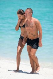 Hanna Ivanova in Bikini - Cools Down in the Ocean From the Miami Heat 08/14/2017