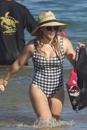 Hilary Duff in a Swimsuit - Beach in Hawaii 08/02/2017