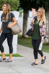Hilary Duff in Tights - Heads to Yoga Class in West Hollywood 08/24/2017