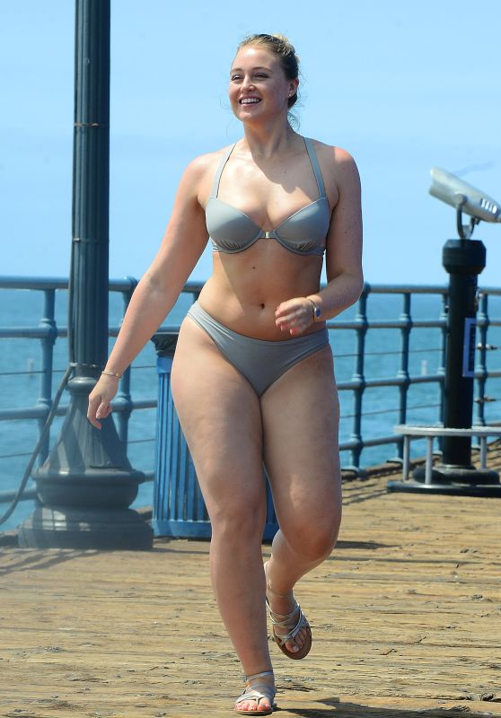 Iskra Lawrence in Bikini - Photoshoot For Her Website, Santa Monica 08/15/2017