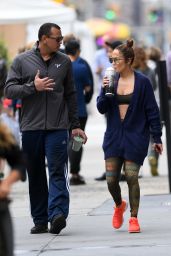 Jennifer Lopez and Alex Rodriguez - Heading Back Home After Workout at the Gym in NYC 08/29/2017