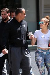 Jennifer Lopez in Tight - Heads to the Gym in NY 08/23/2017