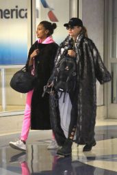 Josephine Skriver and Jasmine Tookes - LAX Airport in LA 08/31/2017