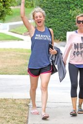 Kaley Cuoco - Leaving Workout Session in a Park in LA 08/15/2017