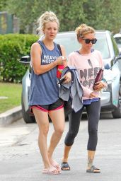 Kaley Cuoco - Leaving Workout Session in a Park in LA 08/15/2017