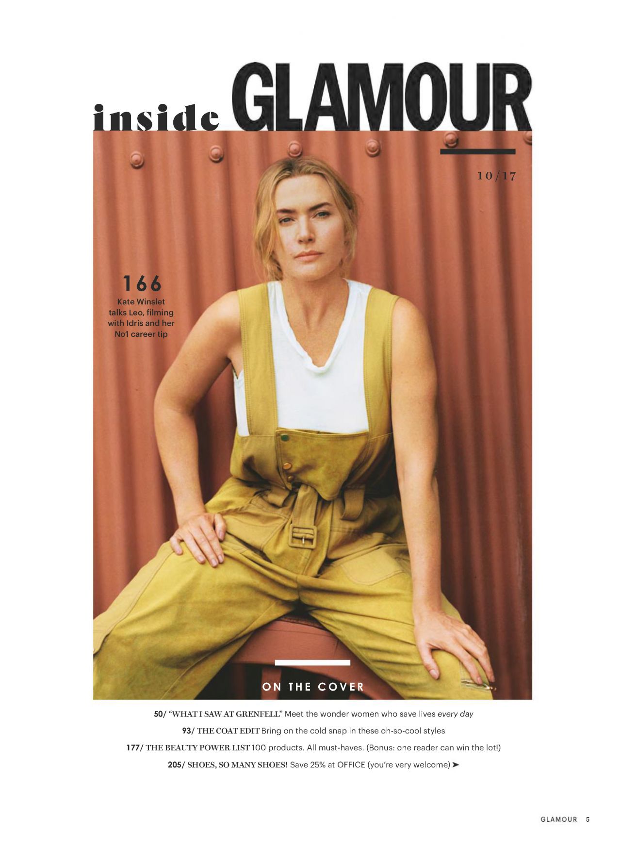 Kate Winslet Glamour Magazine Uk October 2017 Issue Celebmafia