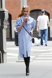 Katherine McNamara Street Fashion - NYC 08/14/2017