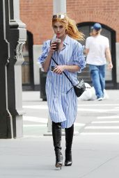 Katherine McNamara Street Fashion - NYC 08/14/2017