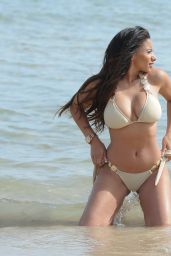 Kayleigh Morris Hot in Bikini - Beach in Marbella 08/17/2017