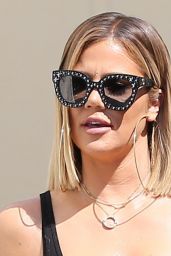 Khloe Kardashian Street Style - Leaves the Studio in Los Angeles 08/30/2017