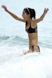 Kim Turnbull in a Tiny Black Bikini - Barbados 08/02/2017
