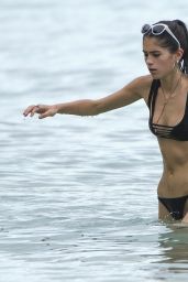 Kim Turnbull in a Tiny Black Bikini - Barbados 08/02/2017
