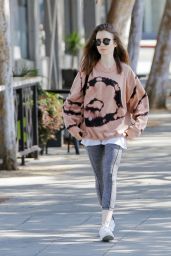 Lily Collins - After the Workout in West Hollywood 08/22/2017