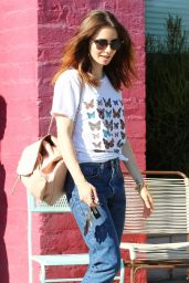 Lily Collins - Shopping With Her Mother in Beverly Hills 08/22/2017