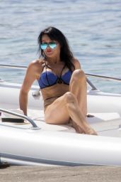 Lizzie Cundy in Swimsuit on the Beach in Mallorca 08/06/2017