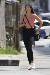 Lorena Rae in Tights - Going the Gym in New York City