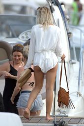 Louisa Johnson on a Yacht in Ibiza 08/16/2017