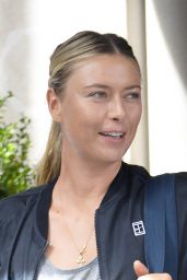 Maria Sharapova - On Way to Practice at the US Open in Flushing, NYC 08/24/2017