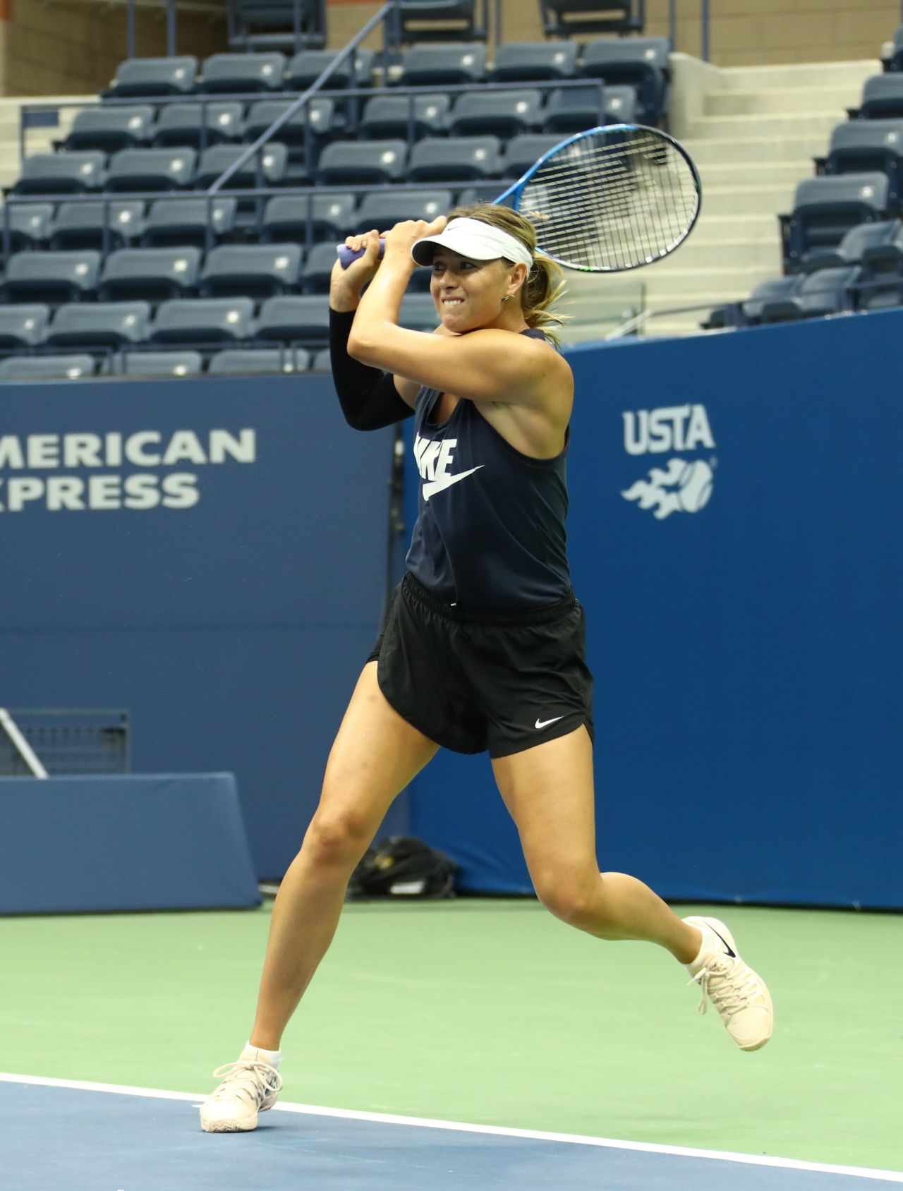 Maria Sharapova Practice Session - US Open Tennis Tournament in NYC 08