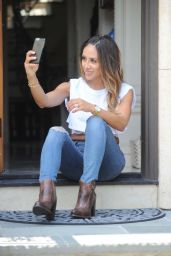Melissa Gorga in BED|STÜ Short Boots - Out in NY, August 2017