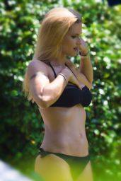 Michelle Hunziker in Bikini at the Swimming Pool in Mendrisio 08/03/2017