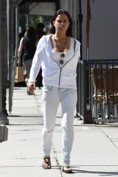 Michelle Rodriguez Street Style - Afternoon Out in Los Angeles 08/03/2017
