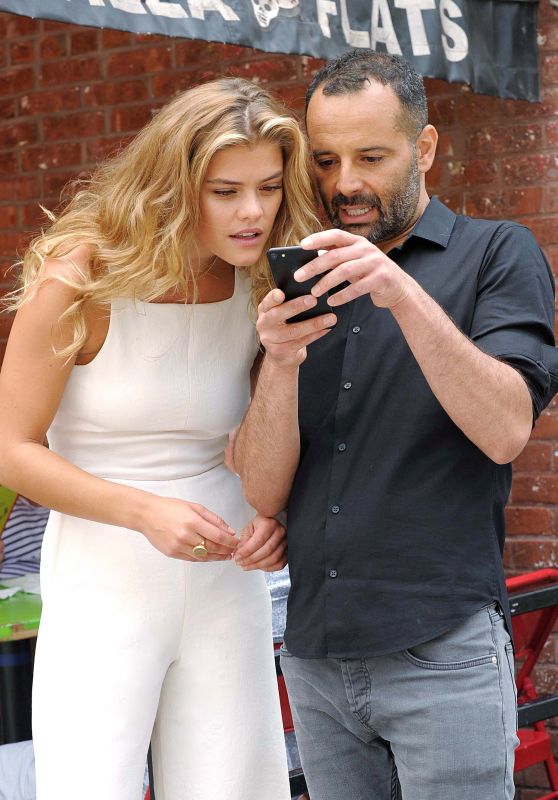 Nina Agdal With Start-Up Founder Tarik Sansal to Preview New Romio App in NYC 08/20/2017
