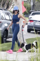 Nina Dobrev in Tight Jeans - Out in LA 08/15/2017