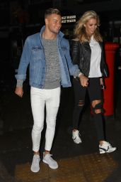 Olivia Atwood and Chris Hughes - Going Out for Dinner in London, UK 08/07/2017