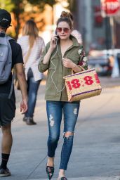 Olivia Palermo Urban Street Style - Out in Brooklyn New York 08/26/2017