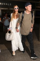 Paris Hilton With Chris Zylka at LAX Airport in LA 08/21/2017