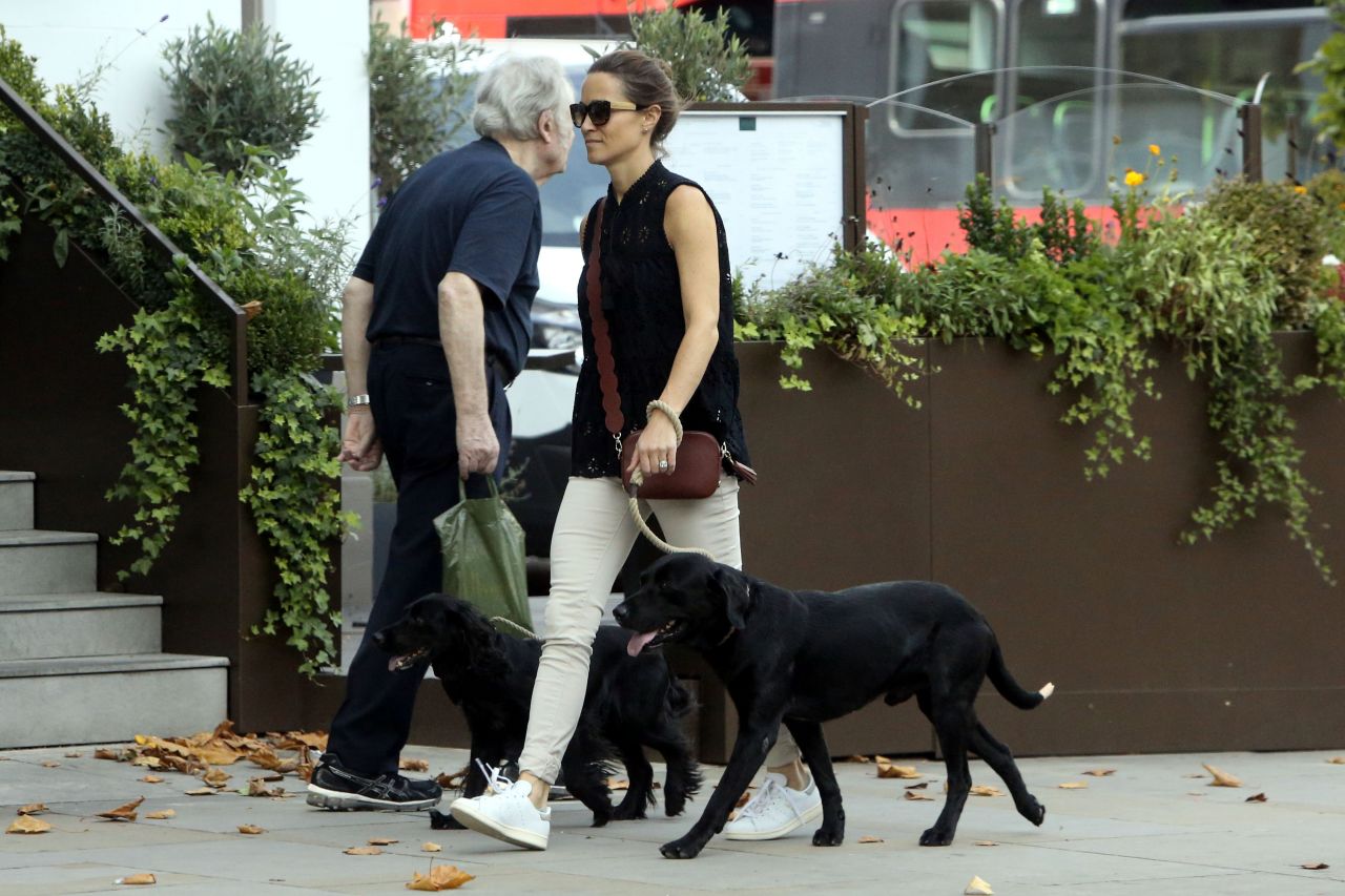 Pippa Middleton Walking Her Dogs - Kings Road in London 08/23/2017