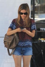 Rachel Bilson Leggy in Jeans Shorts - Los Angeles, CA 08/29/2017