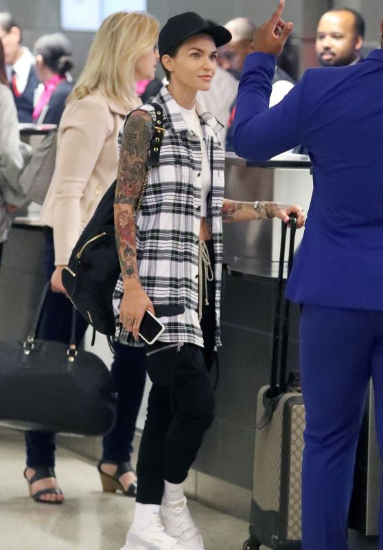 Ruby Rose at LAX Airport 08/01/2017