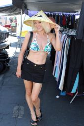 Sara Barrett in Bikini - at the Foothill Swap Meet in Glendora, CA 08/06/2017