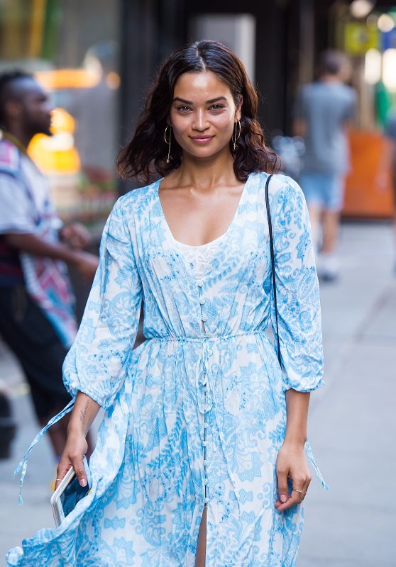 Shanina Shaik Style - Out in New York City 08/03/2017