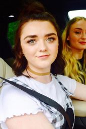 Sophie Turner and Maisie Williams - Social Media Pics 08/26/2017