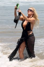 Suzie Malone on Malibu Beach 07/31/2017