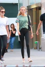 Taylor Hill in Tights - Leaving the Gym in NYC 08/24/2017