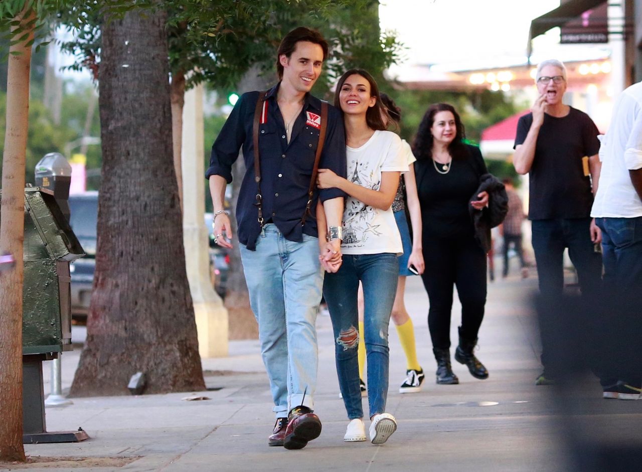 Victoria Justice - Walks With Her Boyfriend Reeve Carney in LA 08/30/2017.