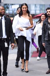 Adriana Lima at H&M Store in Times Square in NYC 09/20/2017