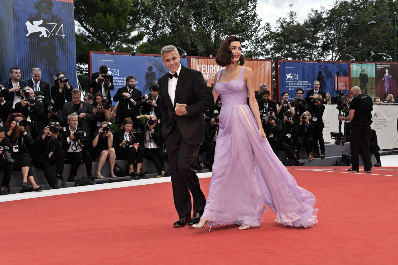 Amal Clooney and George Clooney - "Suburbicon" Premiere in Venice