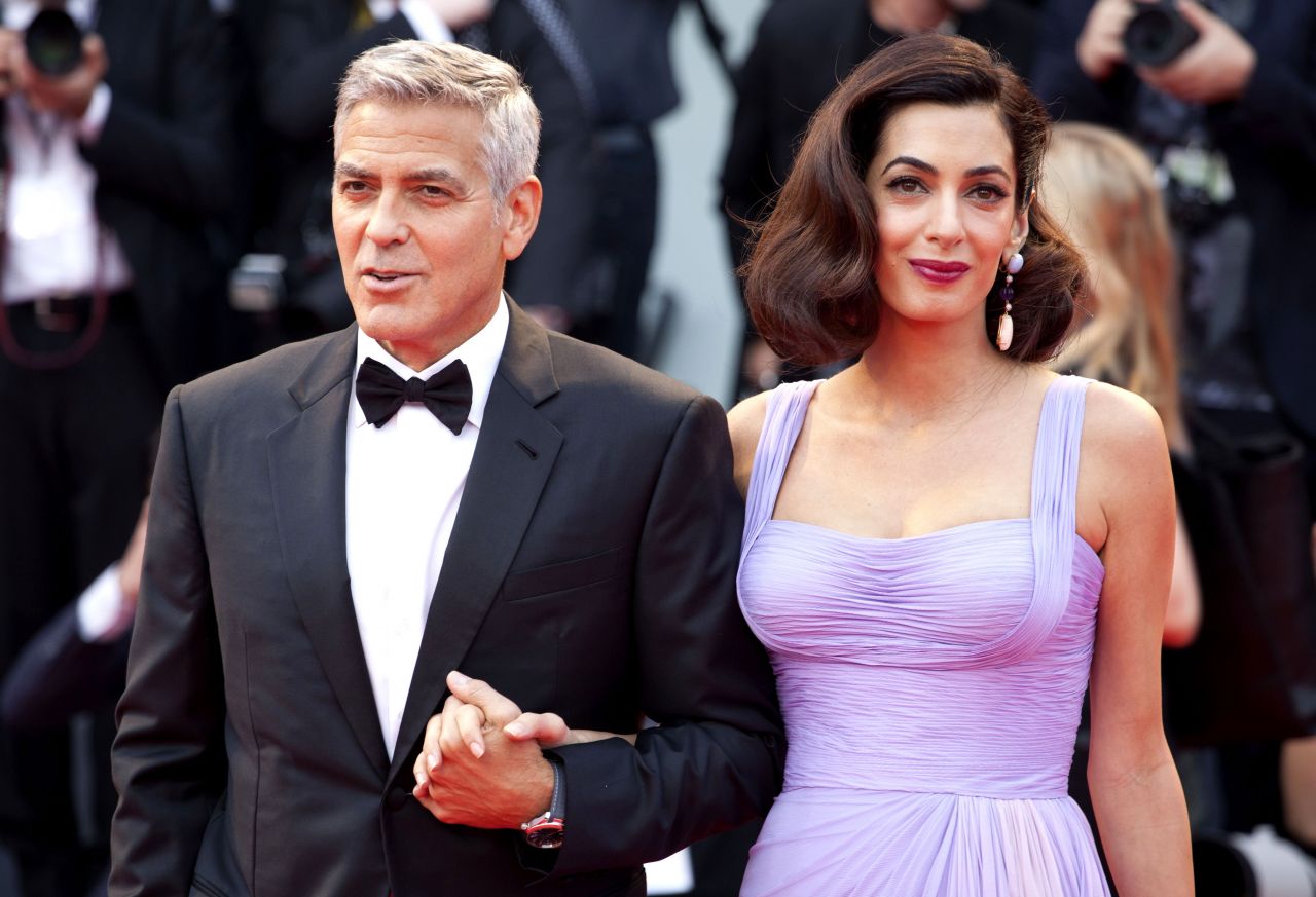 Amal Clooney and George Clooney - "Suburbicon" Premiere in Venice