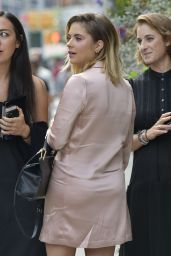 Ashley Benson in a Pink Dress Suit - Le Coucou French Restaurant in NYC 09/08/2017
