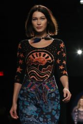 Bella Hadid Walks Anna Sui Show – New York Fashion Week 09/11/2017